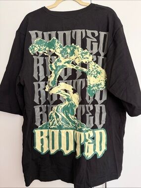 Mayjah League Hawaii Rooted Graphic Tee Black XL Surf Streetwear